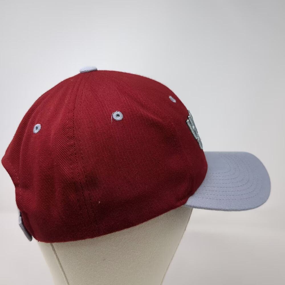 Zephyr Hamline Pipers NCAA Red Gray Cap One Size University Strapback Hat - Picture 5 of 10